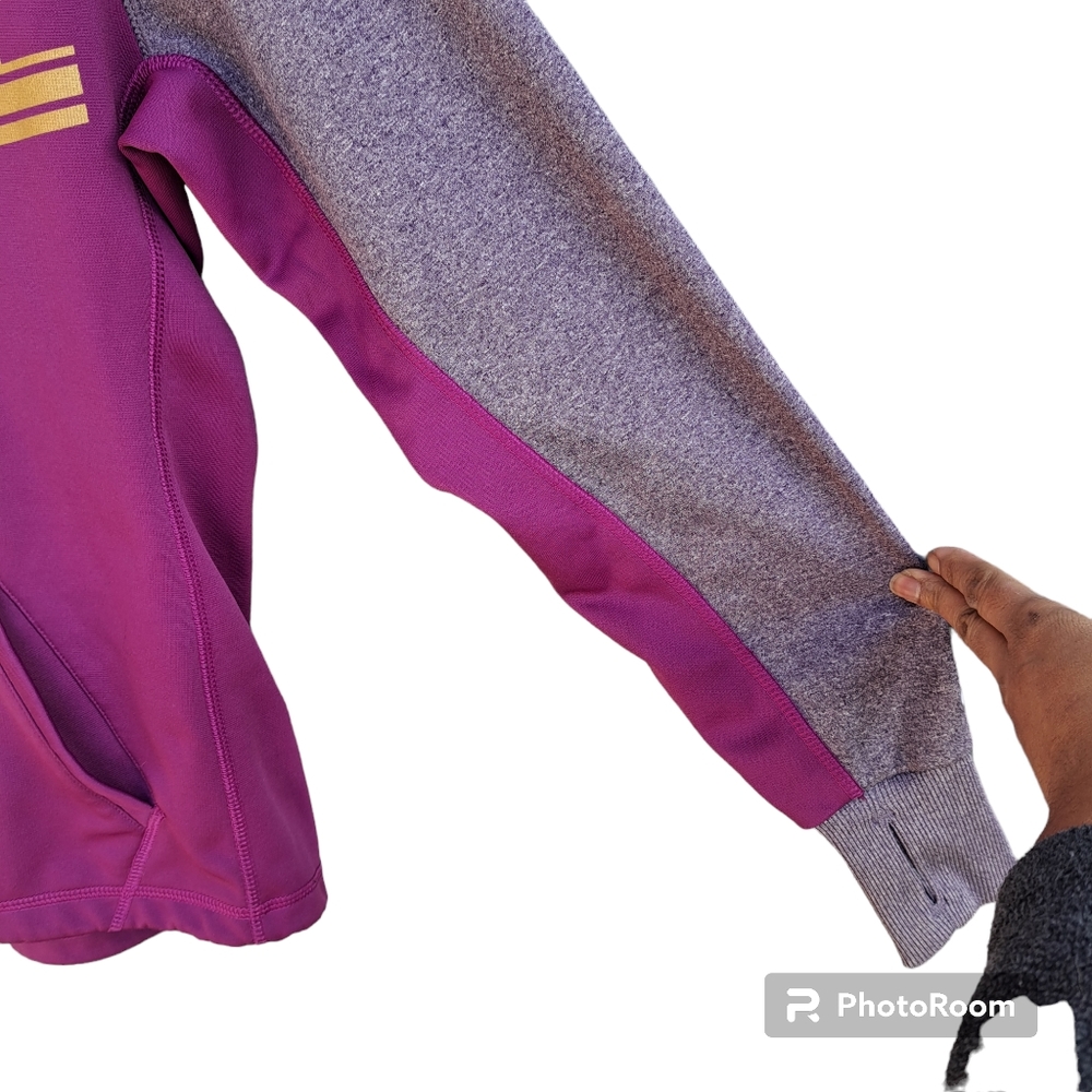 NIKE Therma Fit Womens Pullover Hoodie Purple/Gray Size Small - Picture 6 of 15